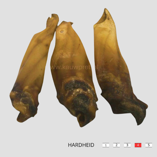 Een 100% natuurlijke hondensnack. De runderoren zijn een gezonde en een vetarme snack. De gedroogde runderoren zijn per 6 stuks verpakt.