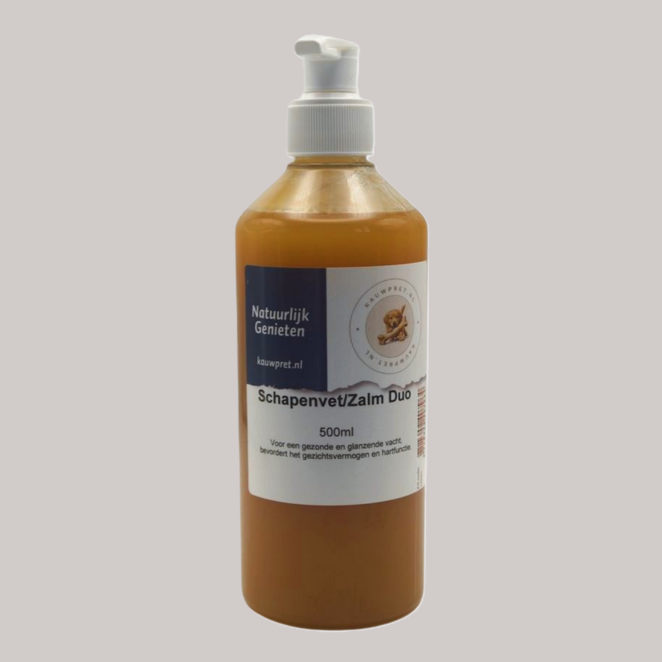Schapenvet met zalm is een natuurlijk supplement voor honden. Rijk aan omega 3 voor huid, vacht en vitaliteit. Zeer smakelijk. Bestel bij Kauwpret.nl!