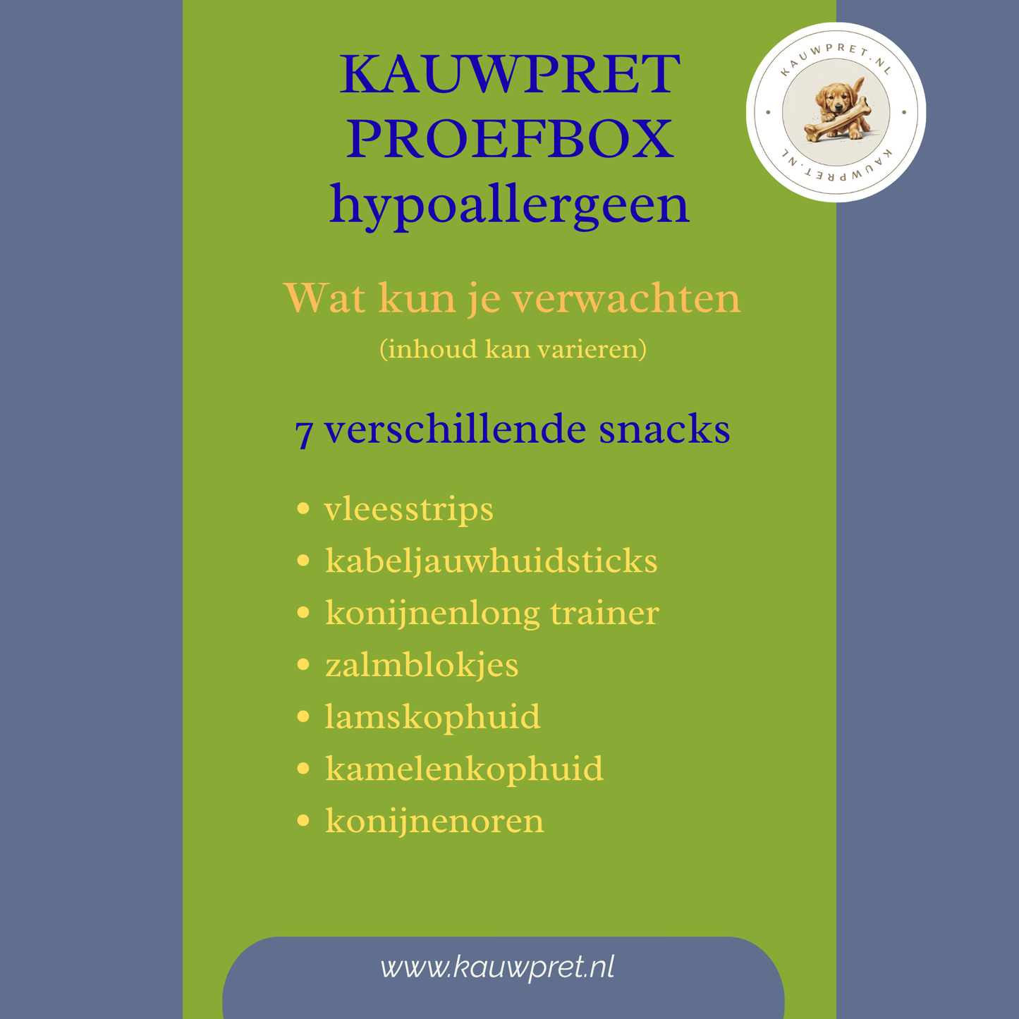 Kennismakingsbox hypoallergeen