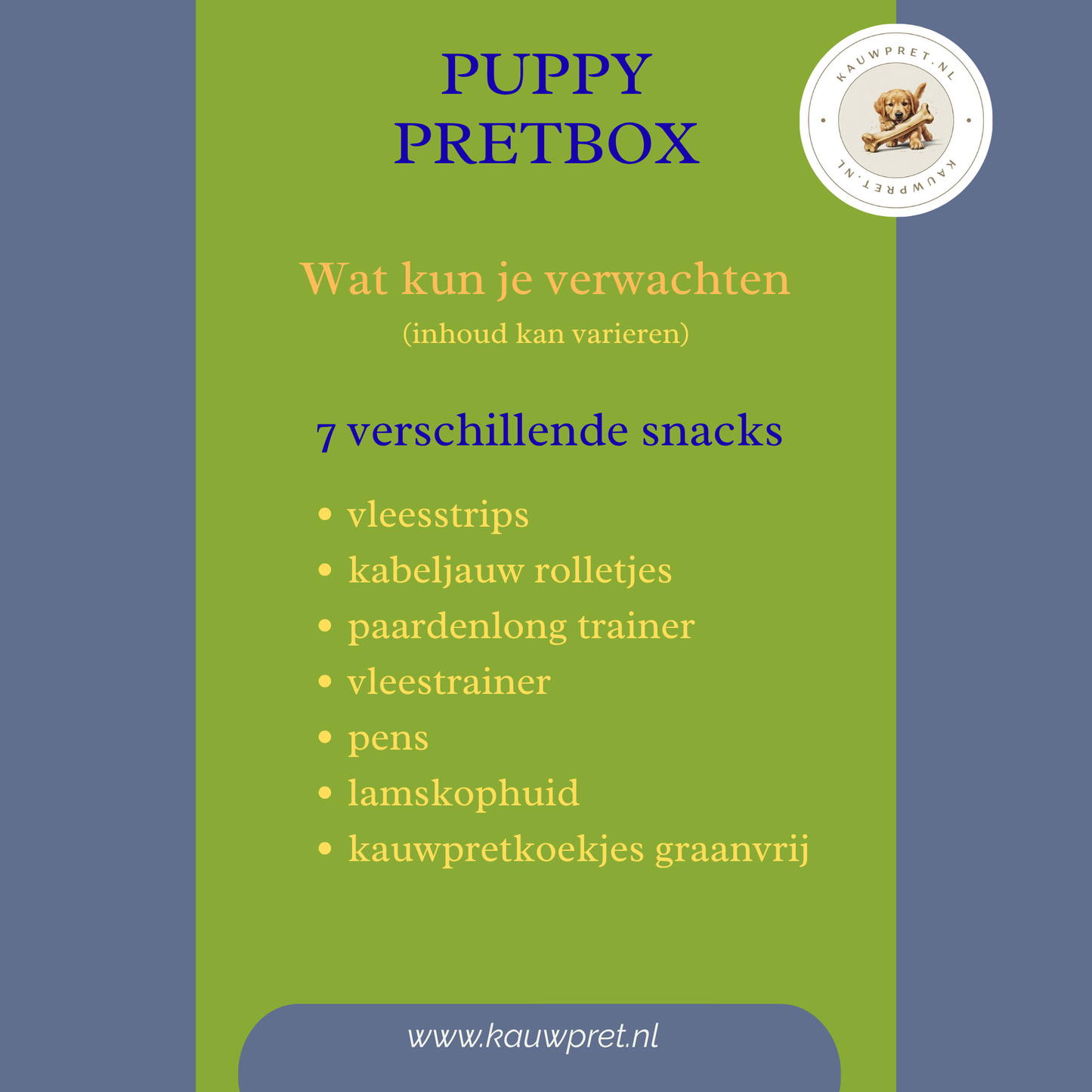 Kauwpretbox puppy