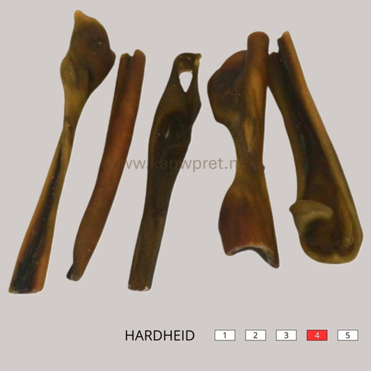 100% natuurlijke gedroogde kameelkophuid voor de hond. Kophuid is over het algemeen een van de meest taaie natuurlijke hondensnacks. De kamelenhuid is glutenvrij en hypoallergeen.