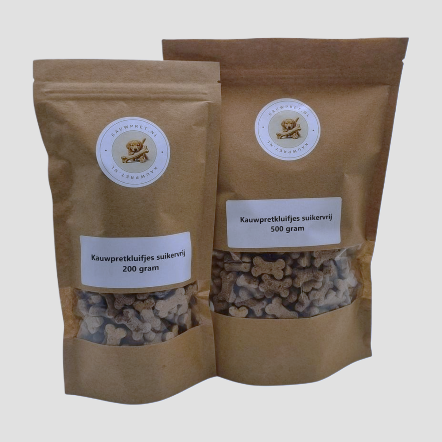 Een lekkere kleine beloning voor je hond? Onze hondenkluifjeszijn suikervrij en door het formaat perfect als beloningssnack en trainer. Bestel bij Kauwpret.nl!