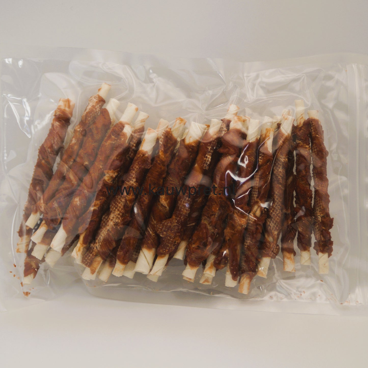 Rawhide stick met eend 12cm