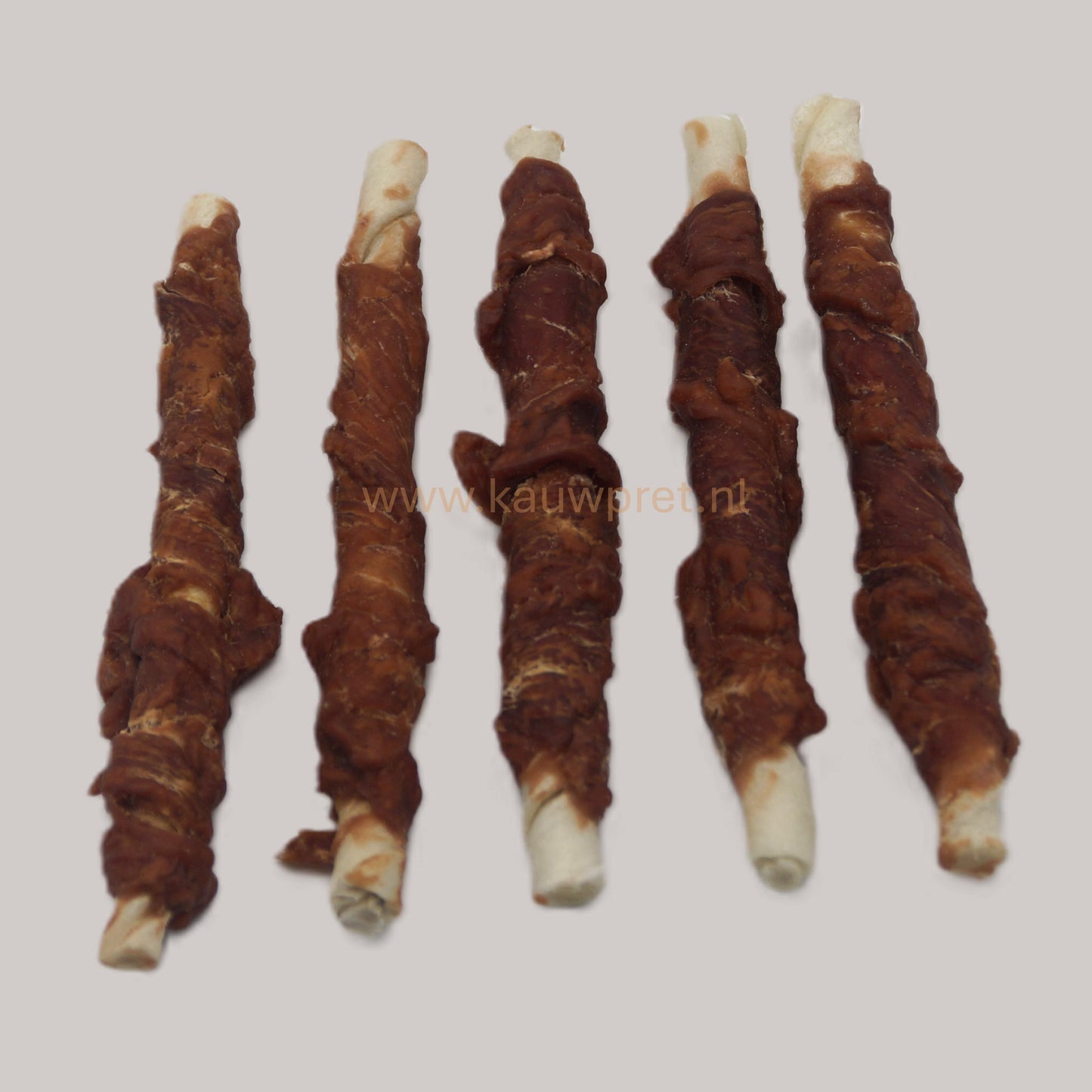 Rawhide stick met eend 12cm